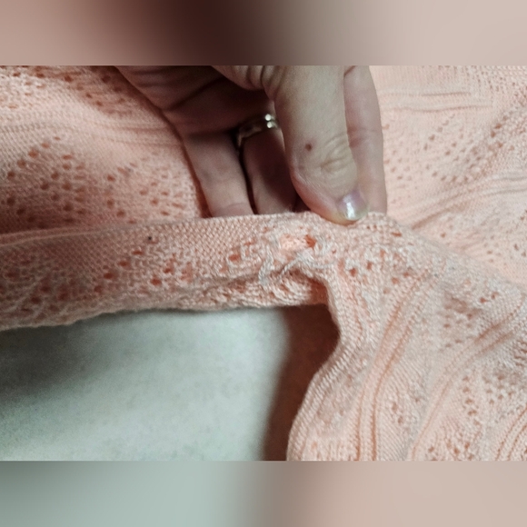 Vintage pink peach bay point threads sweater medium - Picture 4 of 7